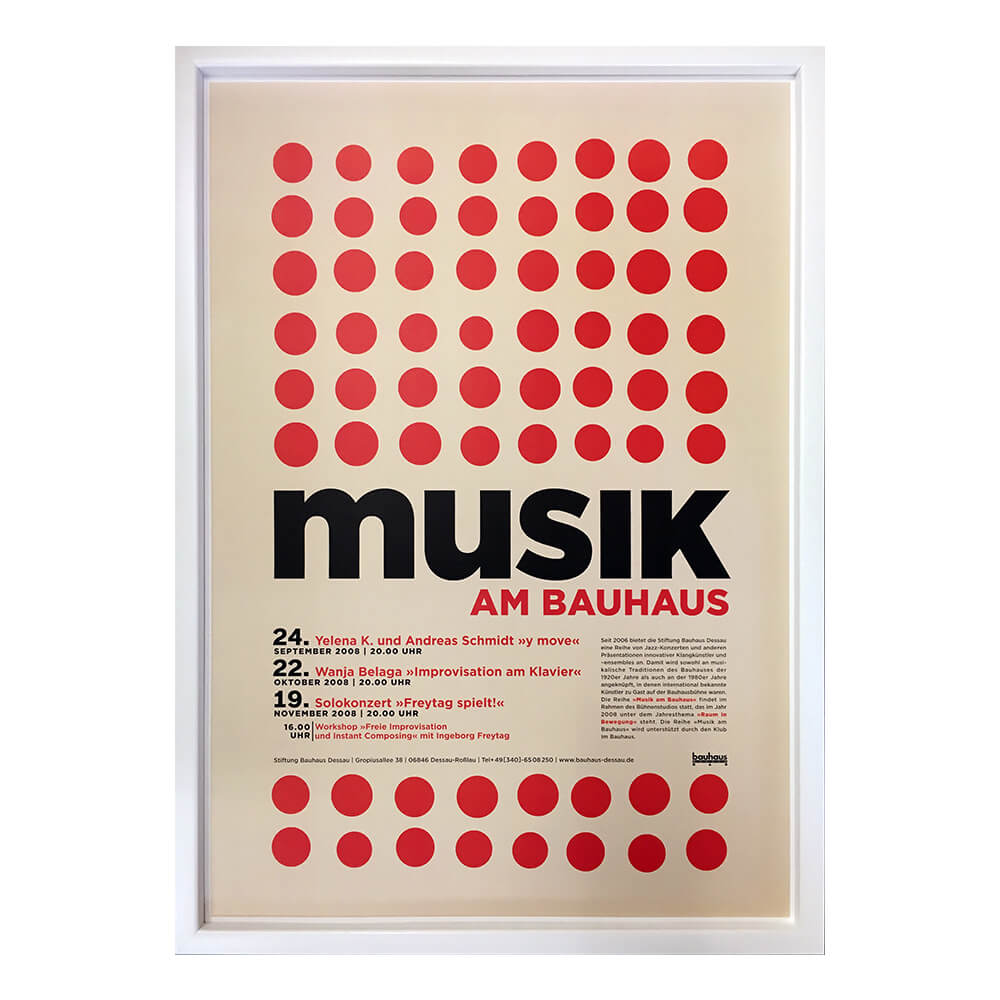 Bauhaus（バウハウス） Musik am Bauhaus2 アートポスター（フレーム付き）
