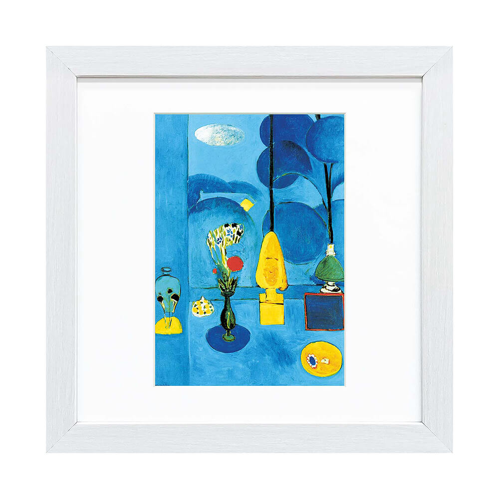 Henri Matisse（アンリ マティス） 青い窓 アートポスター（フレーム付き）