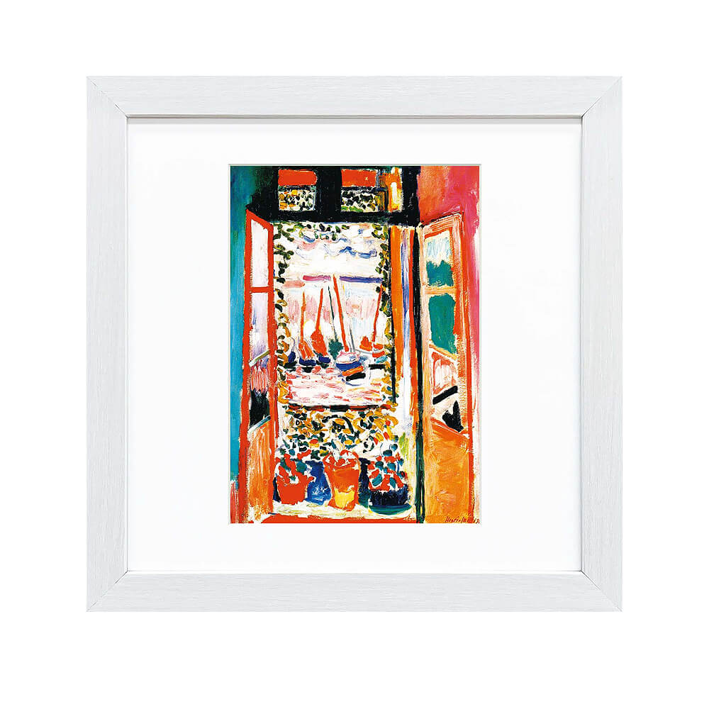 Henri Matisse（アンリ マティス） コリウールの窓 アートポスター（フレーム付き）